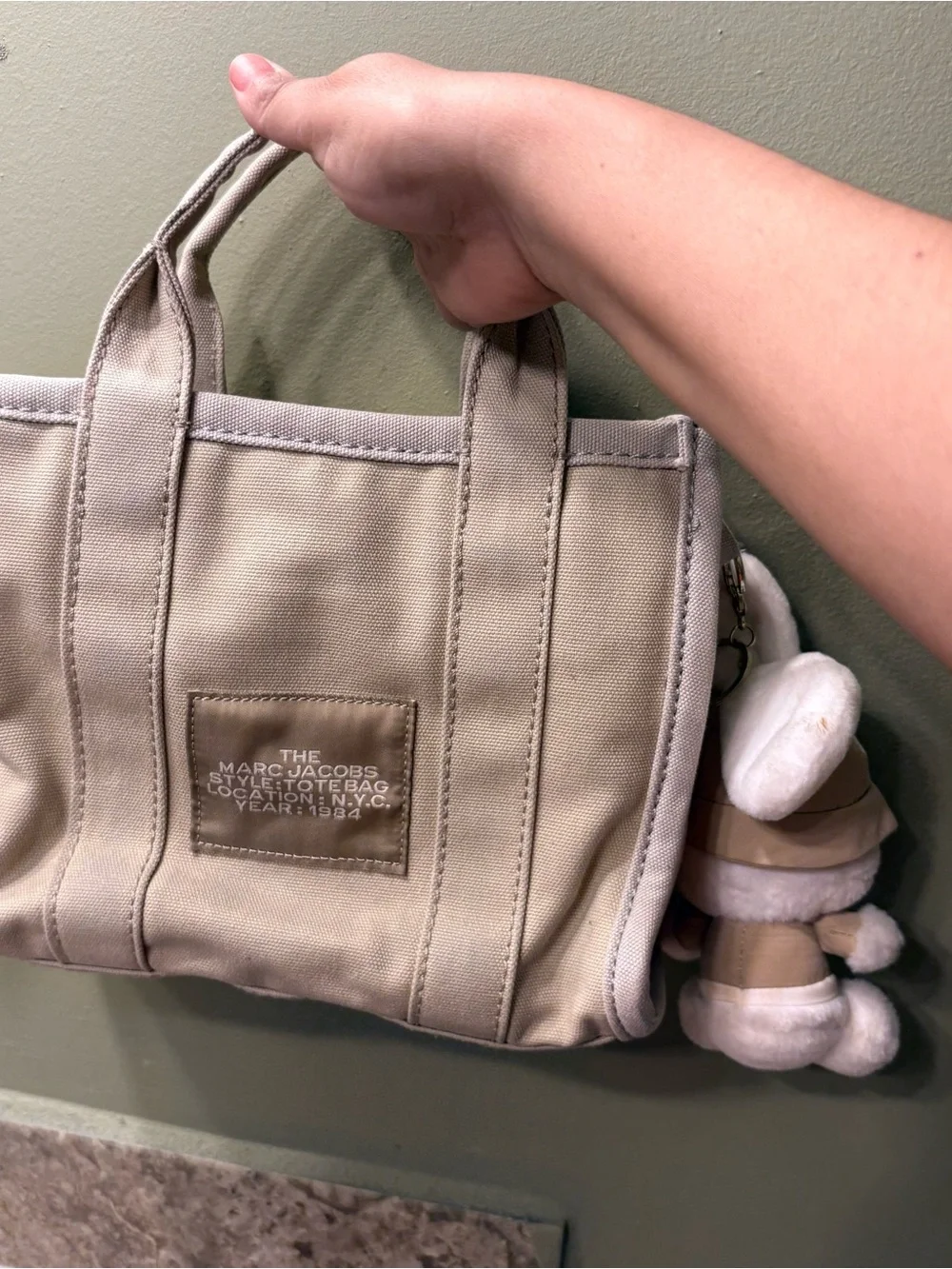Marc Jacobs Canvas The Tote Bag in Light Gray